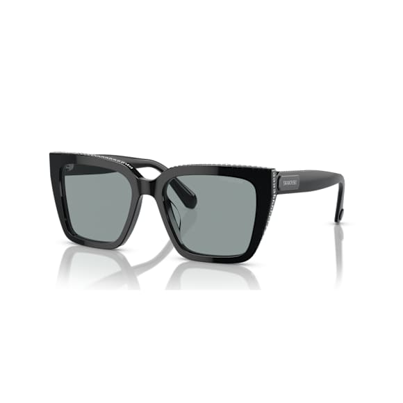 Sunglasses, Square shape, SK6013, Black - Swarovski, 5679551