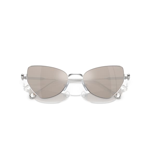 Occhiali da sole a clip 2 in 1, Statement, Forma Cat-eye, SK7011, Bianchi - Swarovski, 5679552