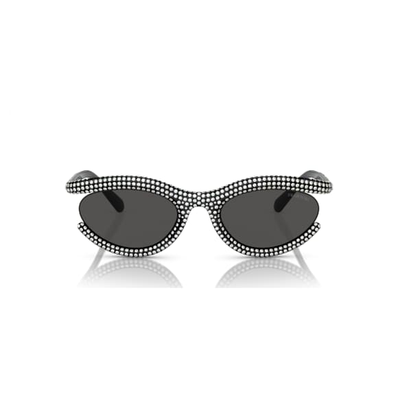 Occhiali da sole, Forma ovale, SK6006, Neri - Swarovski, 5679553