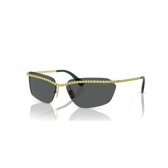 Sunglasses, Rectangular shape, SK7001, Black - Swarovski, 5679554