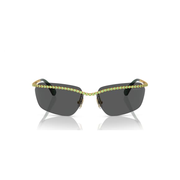 Sunglasses, Rectangular shape, SK7001, Black - Swarovski, 5679554