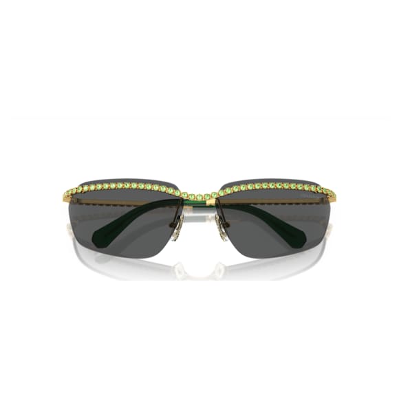 Sunglasses, Rectangular shape, SK7001, Black - Swarovski, 5679554