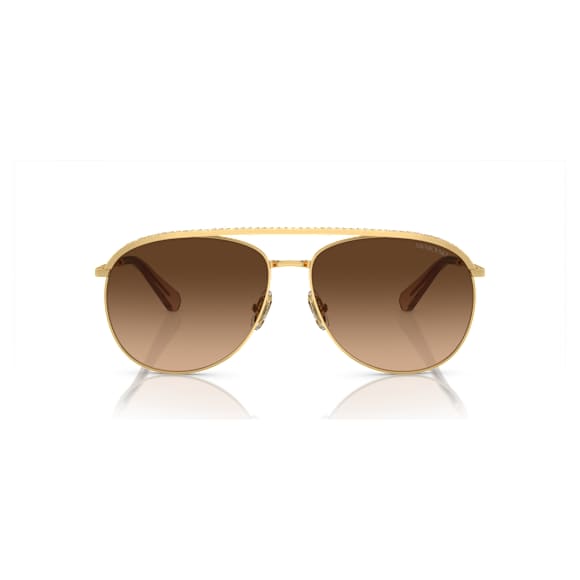 Sunglasses, Pilot shape, SK7005, Brown - Swarovski, 5679666