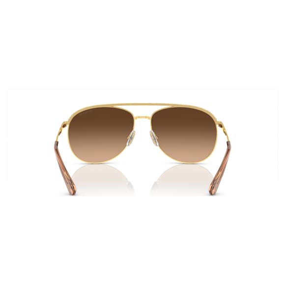 Sunglasses, Pilot shape, SK7005, Brown - Swarovski, 5679666
