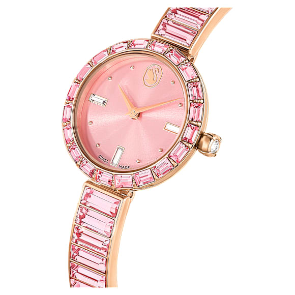 Orologio Matrix Bangle, Fabbricato in Svizzera, Bracciale in cristallo, Rosa, Finitura in tono oro rosa - Swarovski, 5679890