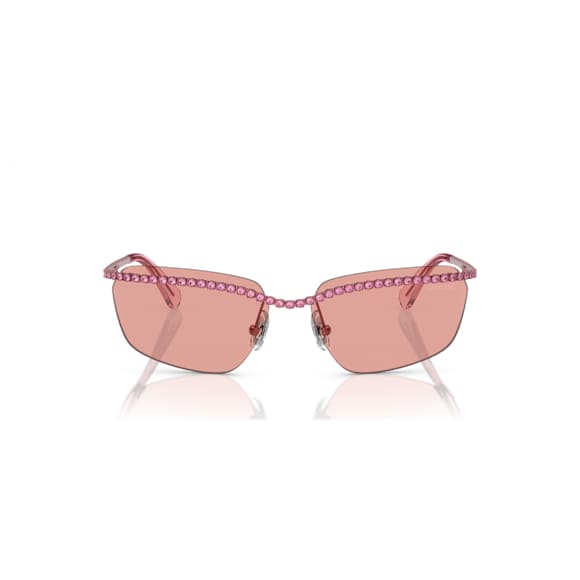 Lunettes de soleil, Forme rectangulaire, SK7001, Roses - Swarovski, 5679902