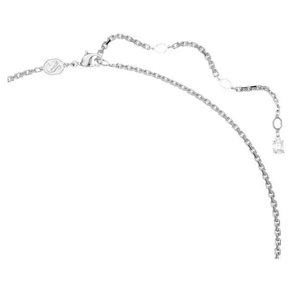 Idyllia pendant, Flower, Yellow, Rhodium plated - Swarovski, 5679917