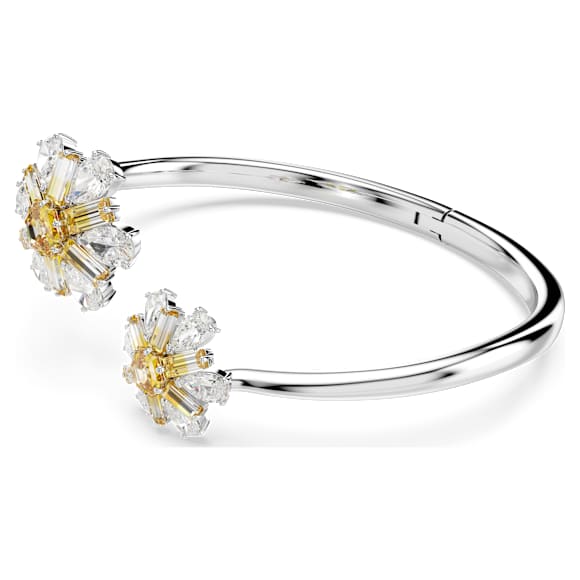 Brățară fixă Idyllia, Floare, Galben, Placat cu rodiu - Swarovski, 5679936
