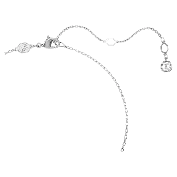 Idyllia pendant, Mixed cuts, Flower, Blue, Rhodium plated - Swarovski, 5680013