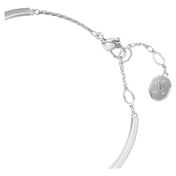 Idyllia Armreif, Blume, Blau, Rhodiniert - Swarovski, 5680014