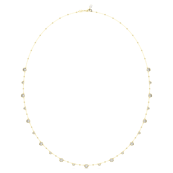 Imber strandage, Round cut, White, Gold-tone plated - Swarovski, 5680091