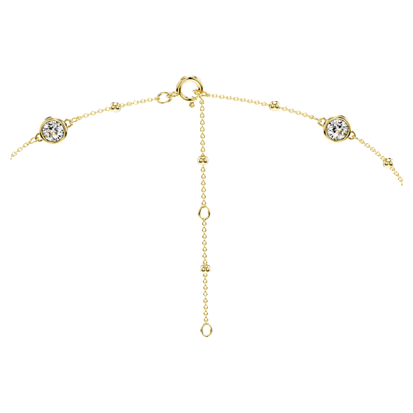 Cadena para el cuerpo Imber, Talla redonda, Blanca, Baño tono oro - Swarovski, 5680096