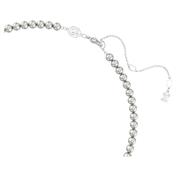 Pendente Idyllia, Taglio misto, Crystal Pearl, Conchiglia, Rosa, Placcato rodio - Swarovski, 5680297
