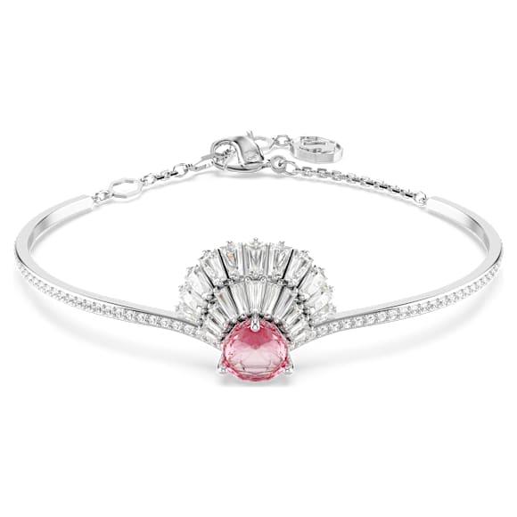 Idyllia Armreif, Muschel, Rosa, Rhodiniert - Swarovski, 5680298