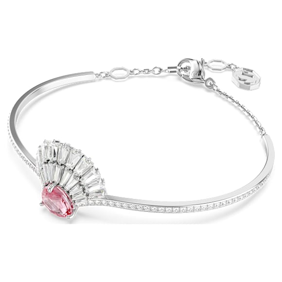 Idyllia Armreif, Muschel, Rosa, Rhodiniert - Swarovski, 5680298