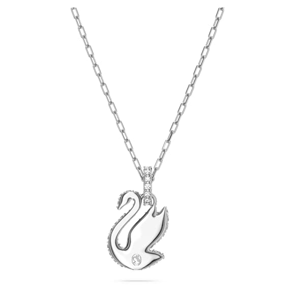Colgante Swarovski Iconic Swan, Cisne, Pequeño, Azul, Baño de rodio - Swarovski, 5680422