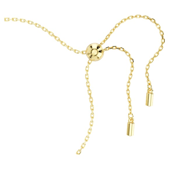 Una Angelic 手鏈, 圓形切割, 密鑲, 綠色, 鍍金色色調 - Swarovski, 5680559