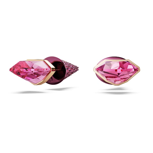 Clous d'oreilles Lucent, Pavé, Pique, Roses, Finition mix de métal - Swarovski, 5680712