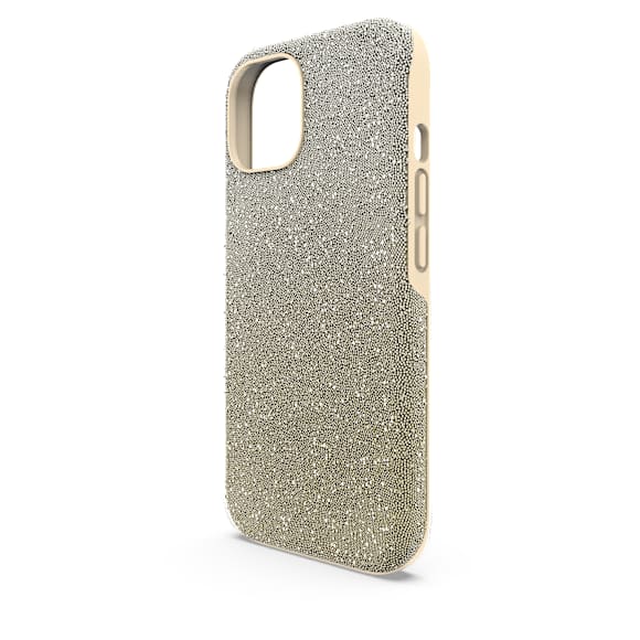 High smartphone case, Color gradient, iPhone® 15, Gold tone - Swarovski, 5680858