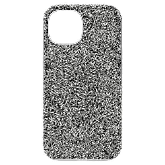 Ovitek za mobilni telefon High, iPhone® 15, Srebrn odtenek - Swarovski, 5680863