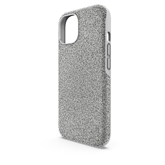 Ovitek za mobilni telefon High, iPhone® 15, Srebrn odtenek - Swarovski, 5680863