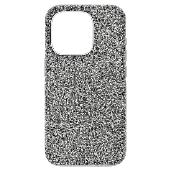 Ovitek za mobilni telefon High, iPhone® 15 Pro, Srebrn odtenek - Swarovski, 5680864