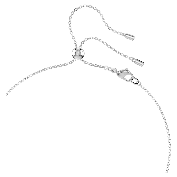 Swan set, Crystal pearl, Swan, Grey, Rhodium plated - Swarovski, 5680875
