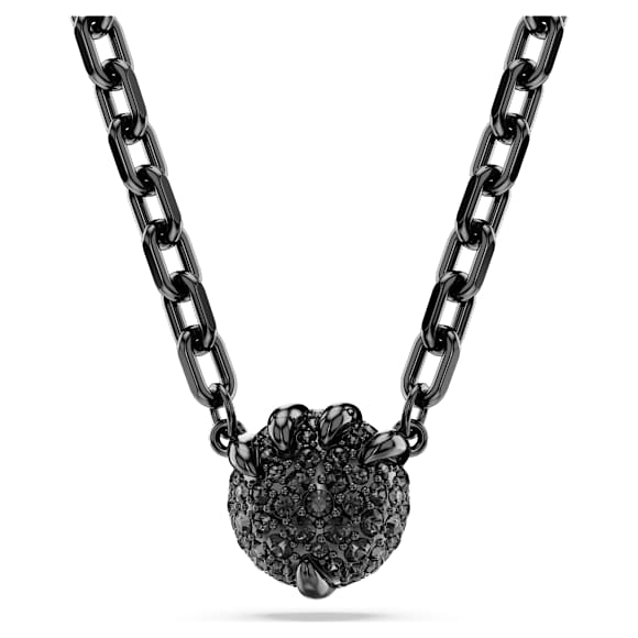 Dragon & Phoenix pendant, Dragon’s claw, Black, Ruthenium plated - Swarovski, 5681060