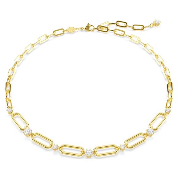 Naszyjnik Constella, Biały, Wykończenie z 18-karatowego złota - Swarovski, 5683354