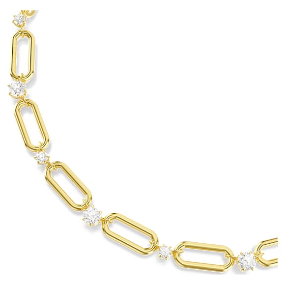 Constella 項鏈, 白色, 鍍金（金色飾面） - Swarovski, 5683354
