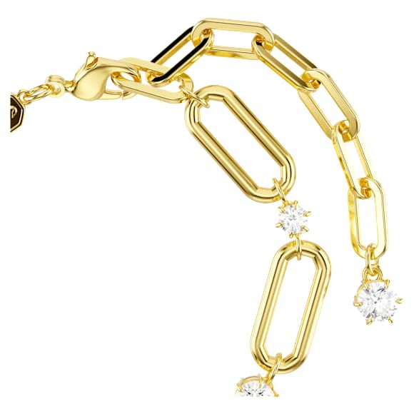 Pulseira Constella, Branca, Acabamento em ouro de 18 quilates - Swarovski, 5683359