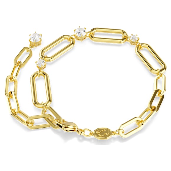 Constella 手鏈, 白色, 18K 金飾面 - Swarovski, 5683359