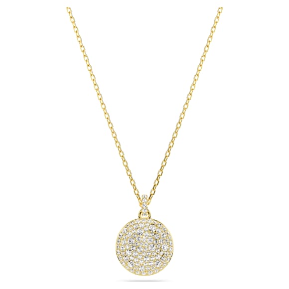 Pendente stratificato Sublima, Bianco, Finitura oro 18K - Swarovski, 5683442