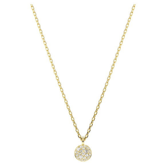 Meteora layered pendant, White, Gold-tone plated - Swarovski, 5683442
