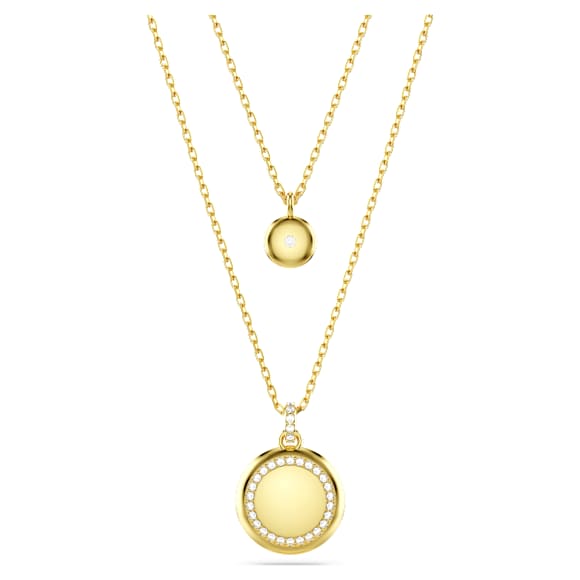 Sublima Lager på lager-hängsmycke, Vit, 18K guldfinish - Swarovski, 5683442