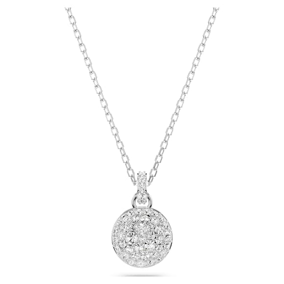 Meteora จี้สร้อยคอ, ขาว, เคลือบโรเดียม - Swarovski, 5683446