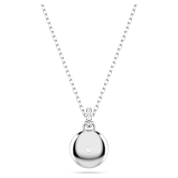 Sublima pendant, White, Rhodium plated - Swarovski, 5683446