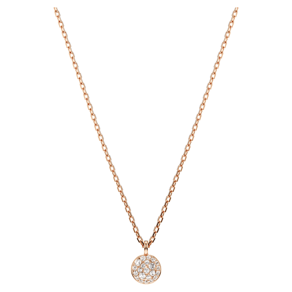 Pendente stratificato Meteora, Bianco, Placcato color oro rosa - Swarovski, 5683449