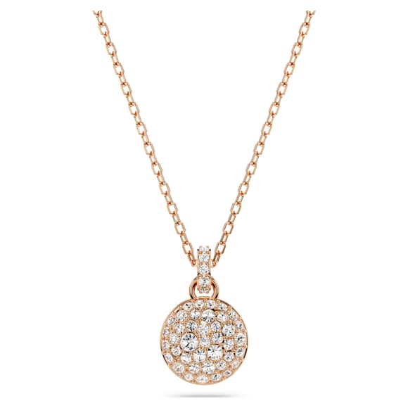 Sublima 鏈墜, 白色, 鍍金（玫瑰金色飾面） - Swarovski, 5683450