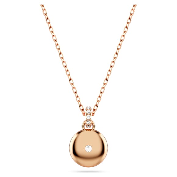 Meteora pendant, White, Rose gold-tone plated - Swarovski, 5683450