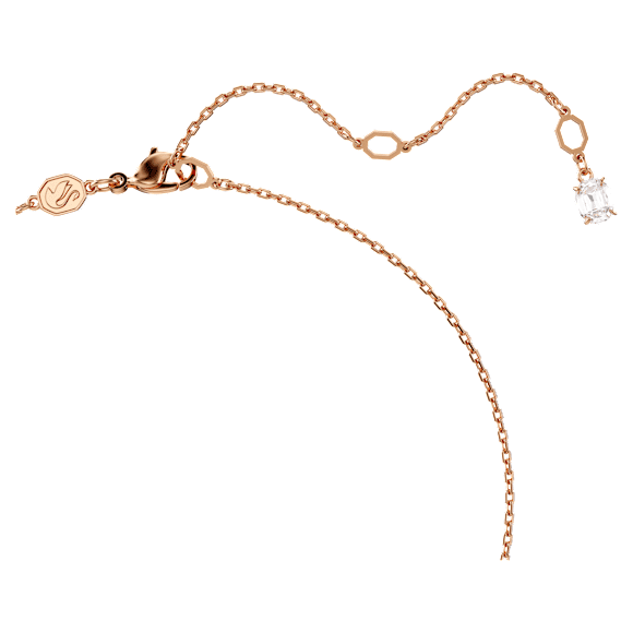 Hyperbola pendant, Heart, Pink, Rose gold-tone plated - Swarovski, 5683580