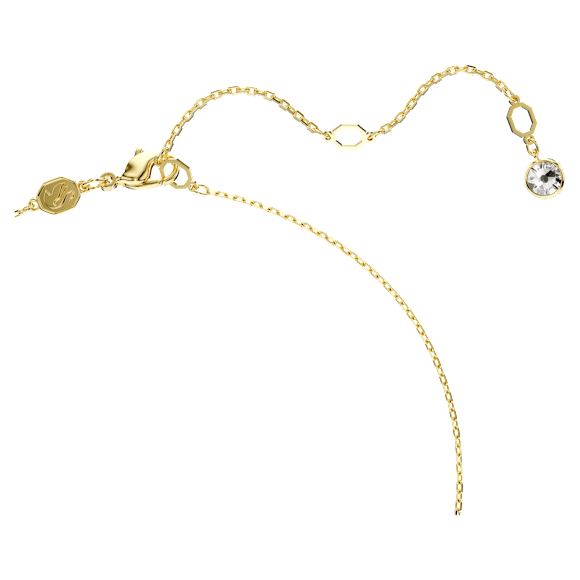 Swan set, Crystal pearl, Swan, Red, 18K gold finish - Swarovski, 5683933