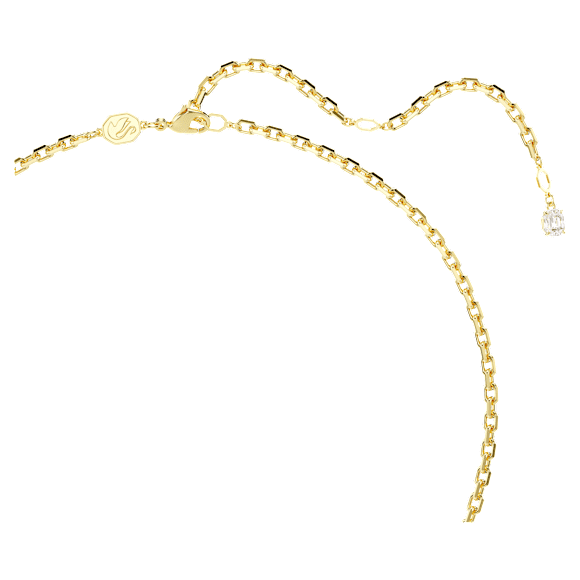 Idyllia pendant, Crystal pearls, Seahorse, Pink, Rose lacquered - Swarovski, 5684233