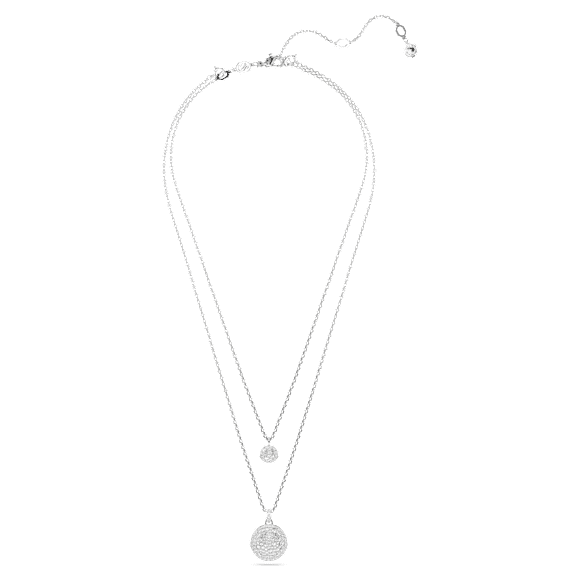 Pandantiv multiplu Meteora, Alb, Placat cu rodiu - Swarovski, 5684244