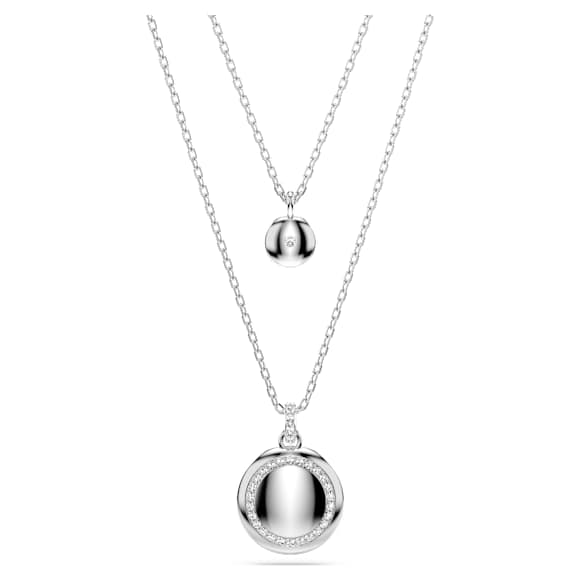 Pandantiv multiplu Meteora, Alb, Placat cu rodiu - Swarovski, 5684244