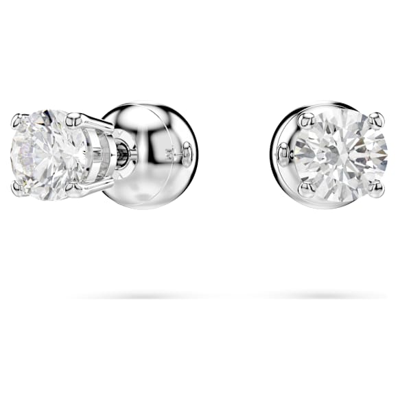 Conjunto Idyllia, Crystal Pearl, Coração, Branco, Lacado a ródio - Swarovski, 5684383