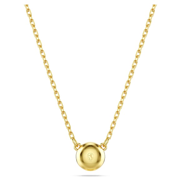 Pendentif Imber, Taille ronde, Blanc, Placage de ton or - Swarovski, 5684511