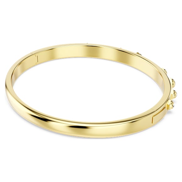 Numina Armreif, Gemischte Rundschliffe, Weiß, 18K Goldbeschichtet - Swarovski, 5686948