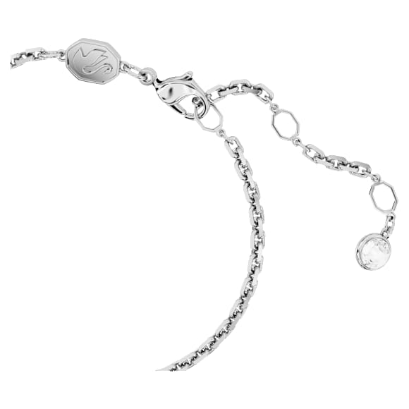 I LOVE NY bracelet, Red, Rhodium plated - Swarovski, 5687030