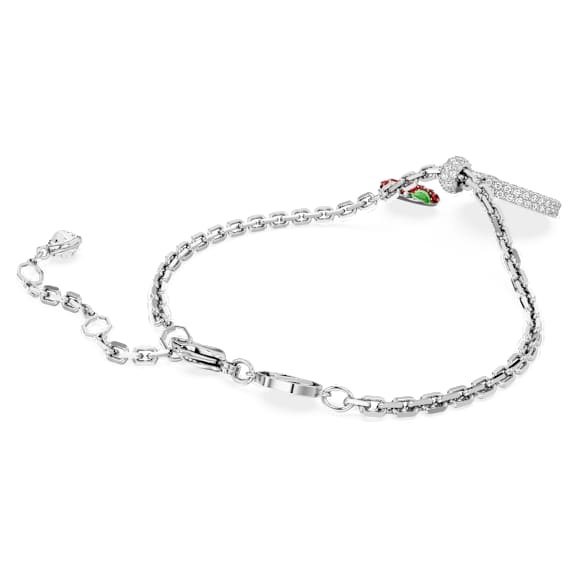 Pulsera I LOVE NY, Roja, Baño de rodio - Swarovski, 5687030